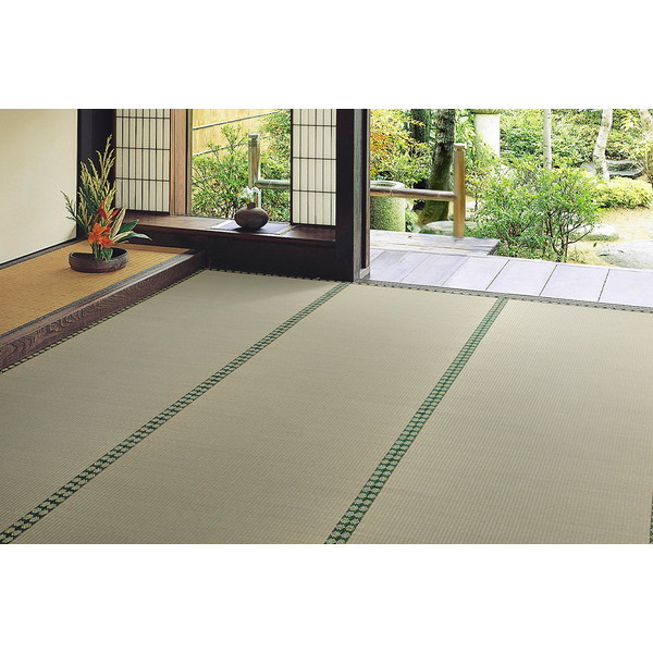 158012390 おもてなし い草カーペット 雅(みやび) 江戸間10畳 440×352 メーカー直送
