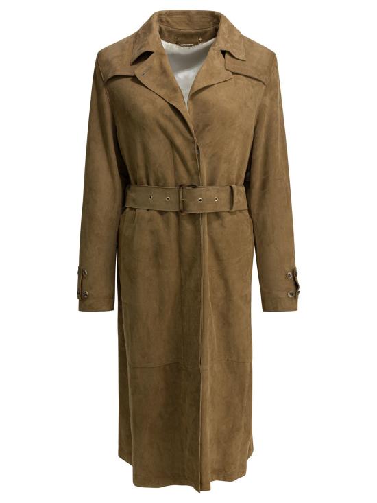 GOLDEN GOOSE Women Coats GWP02565 P00230315155 Marrone chiaro