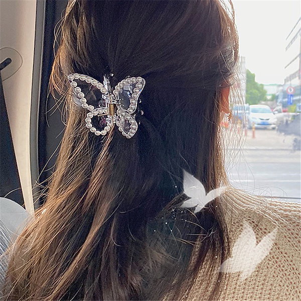 楽天市場】蝶 ヘアピン ヘアクリップ（8個セット）可愛い 閃光を