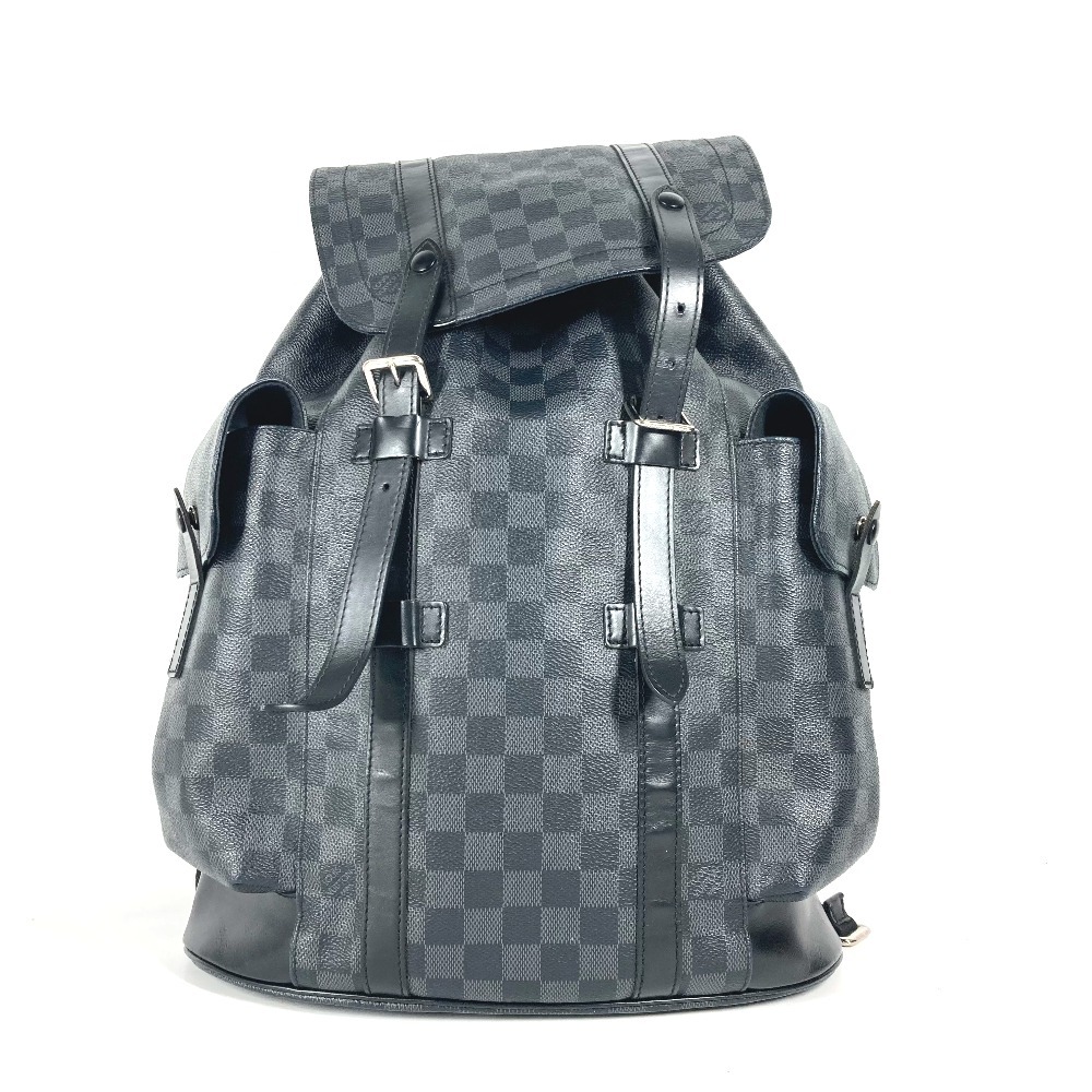 リュックサック N41379 クリストファーMM ダミエグラフィット カバン バックパック ダミエグラフィットキャンバス ブラック