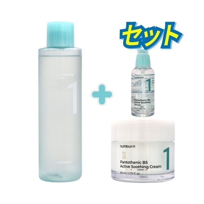 1番パントテン酸クリーム 80ml + 1番鎮静トナー 300ml + 1番パントテン酸セラム 50ml セット
