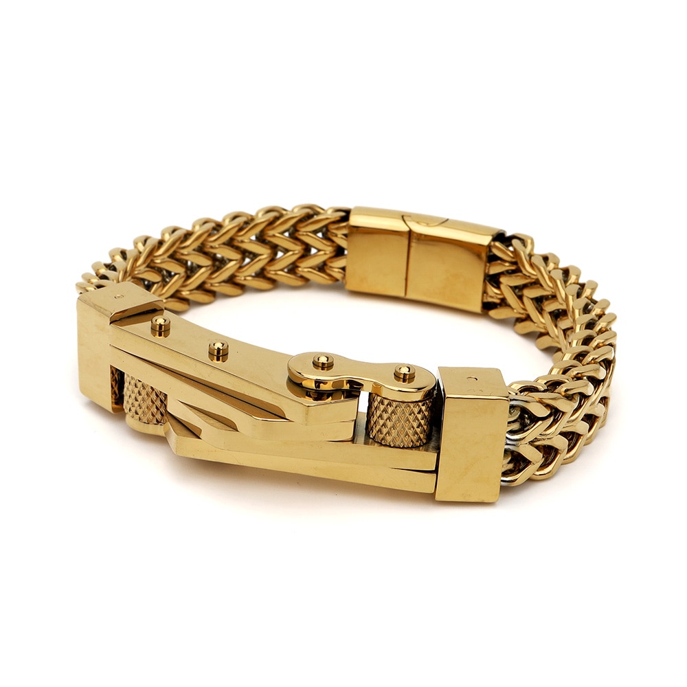 ステンレス ヘビーブレスレット [b610]