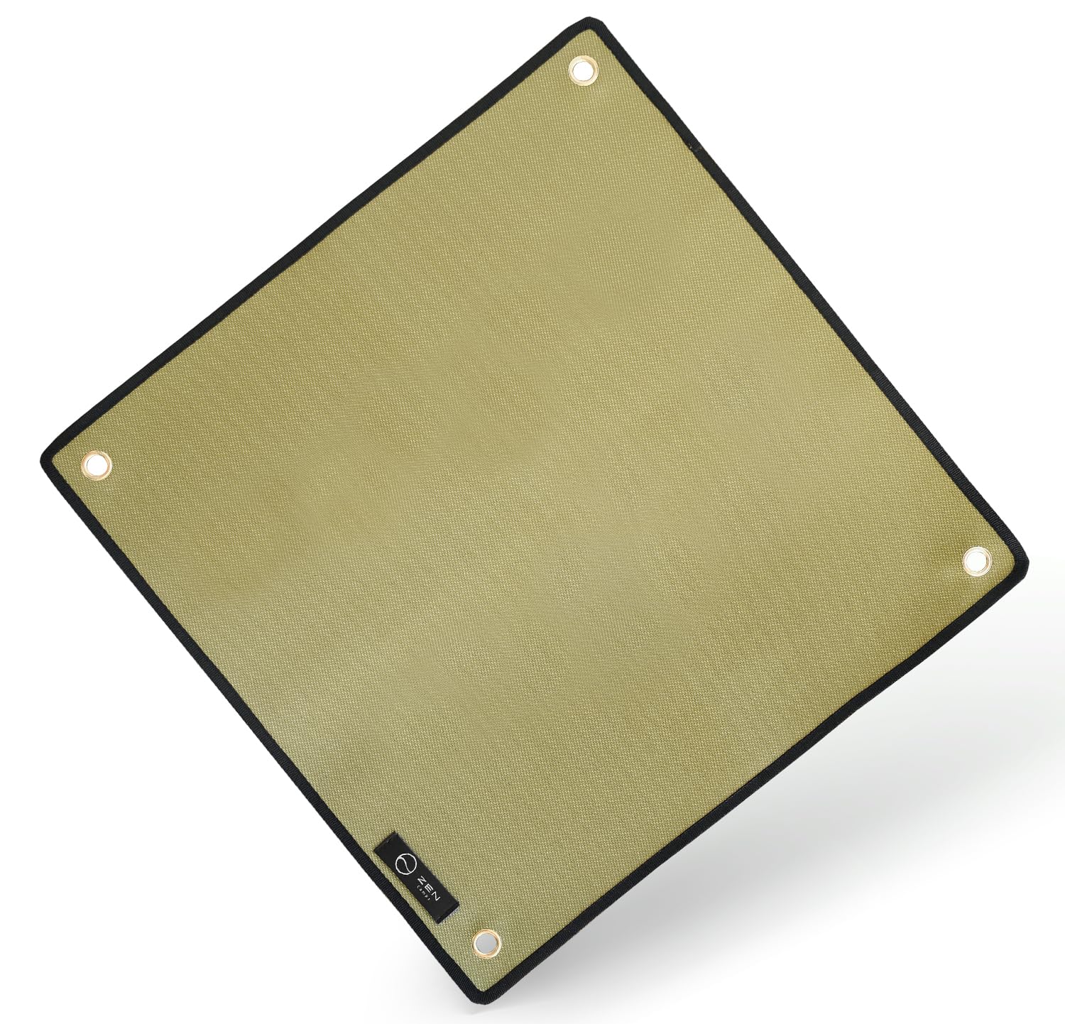 ZEN Camps 焚き火シート スパッタシート 焚き火台シート シリコン アースカラー 耐火 耐熱 防炎 防火 シート キャンプ 芝生保護 (グリーン)