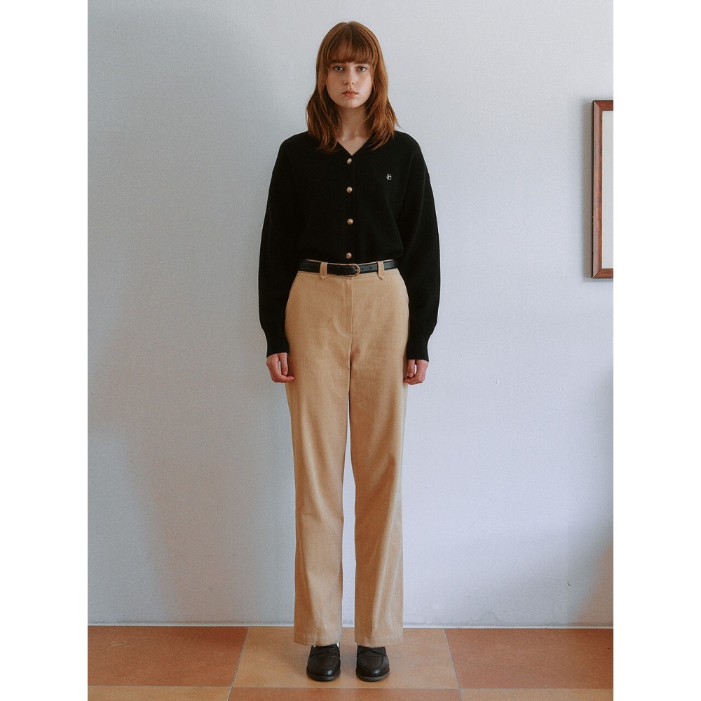 ロラローラテーパードコットンパンツベージュ