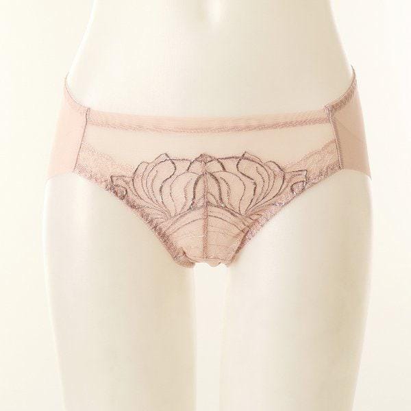 サルートホイルプリント刺繍ヘムラインパンティー(DPT0465H)