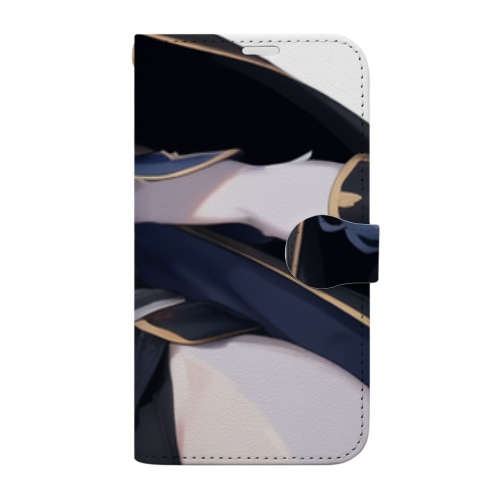 【文字入れ可能受注生産】パンダの女の子　マーガレット 手帳型スマホケース