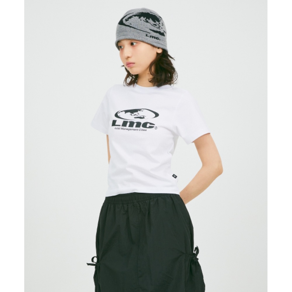 LMC WM オーバルグローブクロップド T シャツホワイト