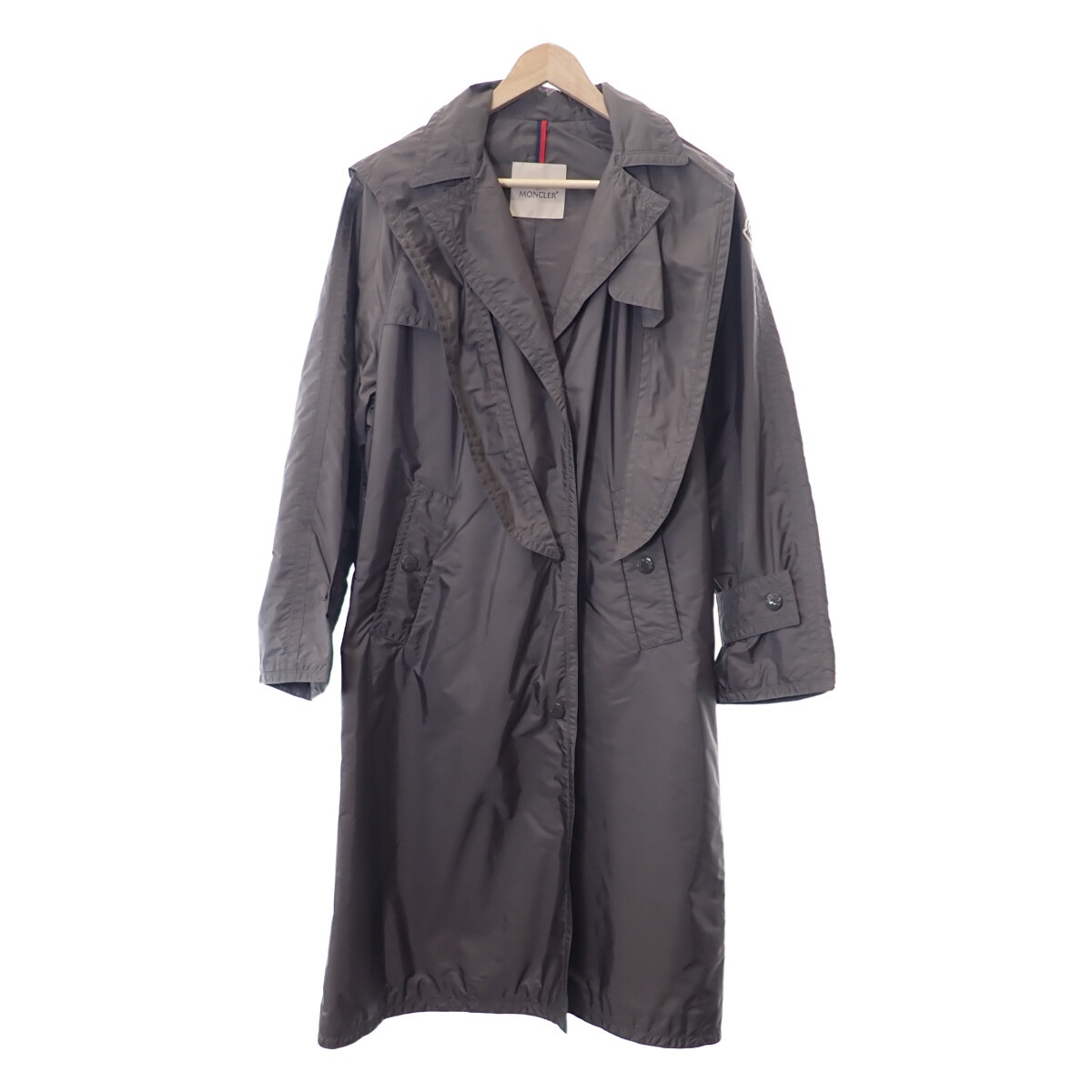 【SAランク】 VANILLE ロングコート F10931C72200 C0417 アウター トレンチ ナイロン100％ グレー サイズ1