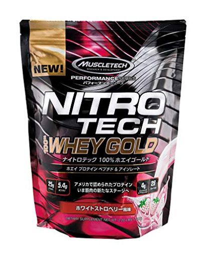 muscletech nitrotech 100% whey gold 1 ホワイトストロベリー風味