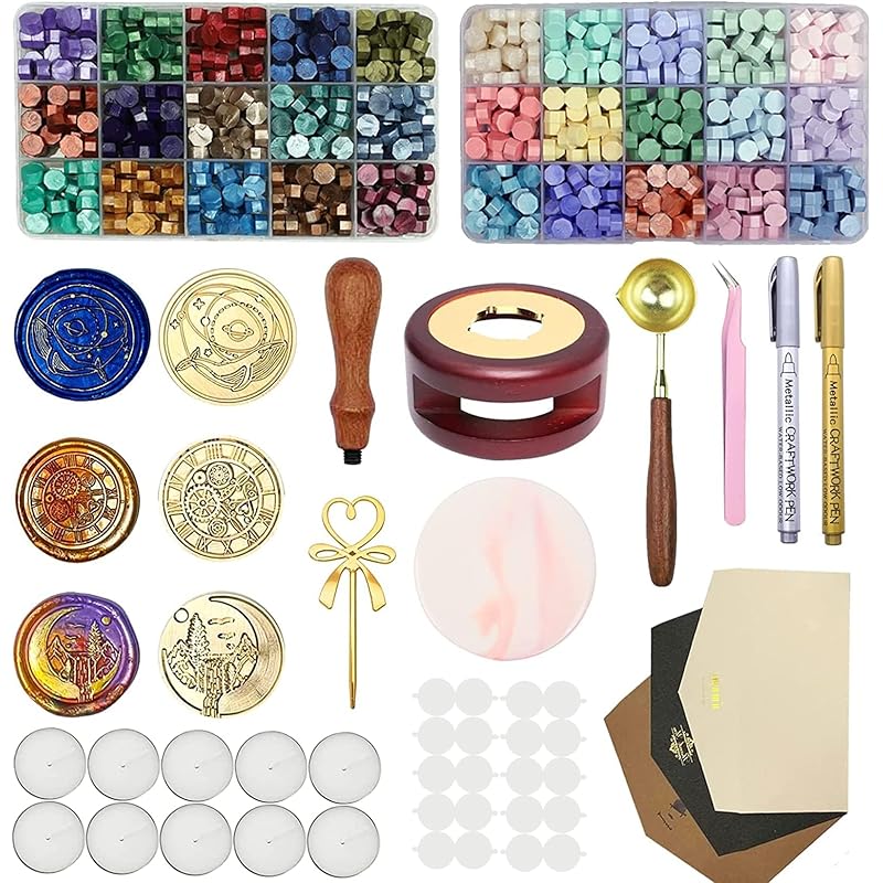 シーリングスタンプ シールスタンプ シーリングスタンプセット 30 色 の ワックス シーリングワックス DIY シーリングスタンプ シーリング ワックスシーリング シーリングすたんぷ セット スタン