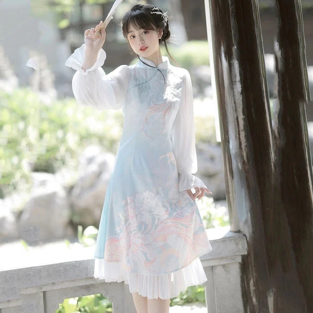チャイナハン要素改良漢服女装秋のレトロデイリーショールドレス2025年ハロウィンクリスマスパーティー仮装30%までに制限