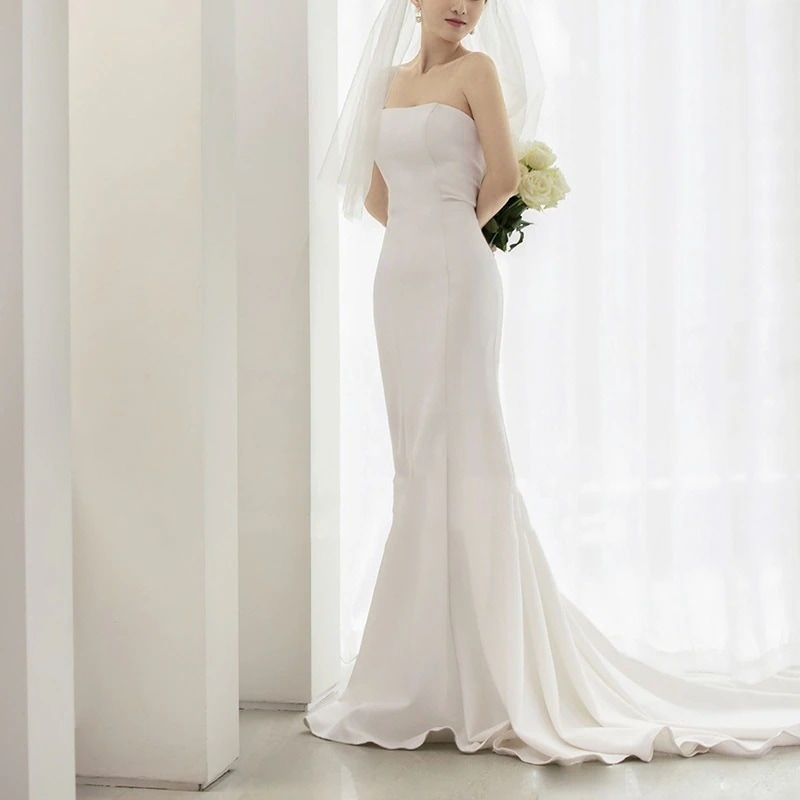 パーティードレス2024結婚式今週の割引は 25% オフですドレスウェディングドレス シンプル ウエディングドレス演奏会 ブライダル 二次会 発表会 披露宴 花嫁