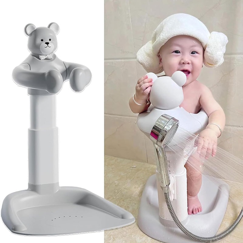 お値下げしました調節可能 ベビー用 おふろ 赤ちゃん 立つ 滑り止めベース付き ポータブルバスヘルパー