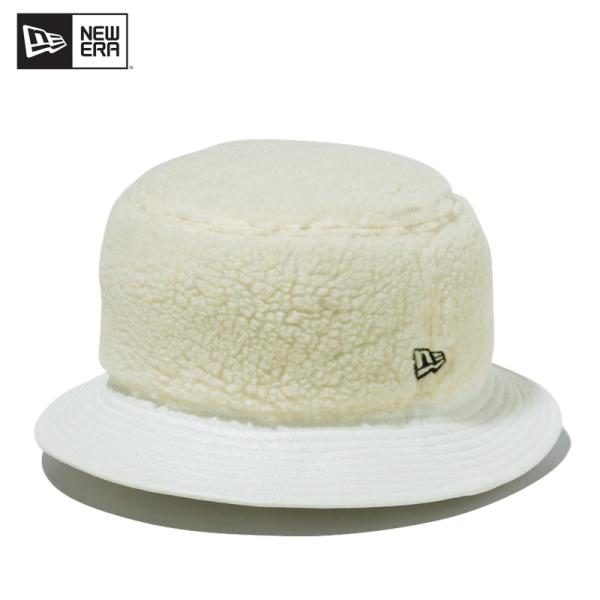 ニュー エラ NEW ERA WOMEN S バケット01 Boa Fleece ボアフリース ホワイト ホワイトレザーブリム ゴルフ 抗菌 バケットハット 帽子 レディース 女性 [AA]
