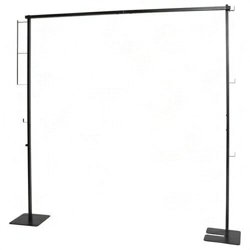 WOOMES 折り畳み 室内物干し ブラック 使用時：約W175×D25×H160cm 洗濯物干し コンパクトに収納できる 組み立て簡単 (ブラック)