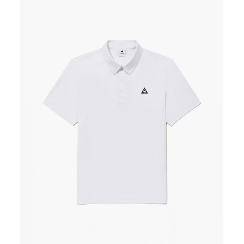ルコークゴルフメンズベーシックカラーショートスリーブ Tシャツ_ホワイト GR221MTS52