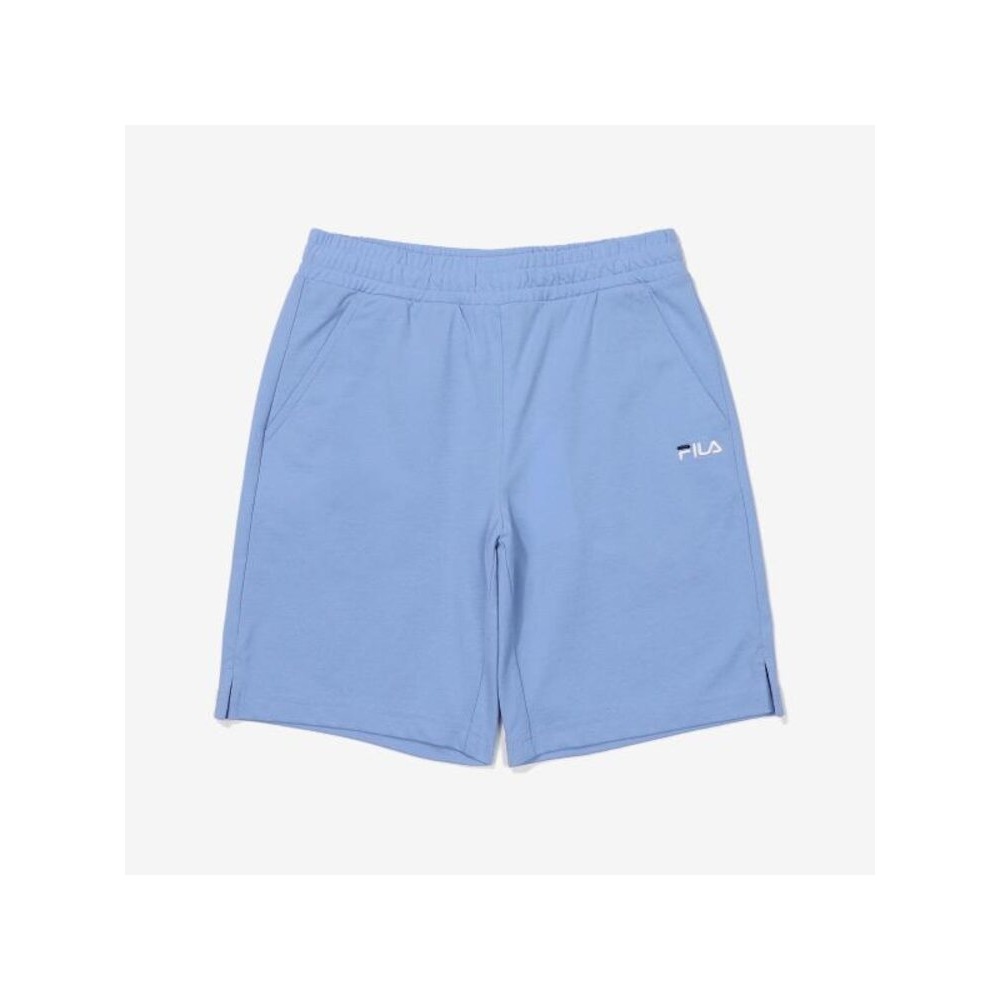 [FILA KIDS] ベーシックロゴニットショーツ (FK2FPF2301X_LBU) Q0ZFK2FPF2301XLBU