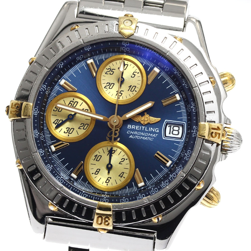 ブライトリング BREITLING B13050.1 クロノマット ビコロ デイト クロノグラフ 自動巻き メンズ _891764【中古】
