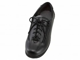 徳武産業 あゆみシューズ 介護靴 外出用 コンフォートIII 5E 黒 片足/右Sサイズ 7039