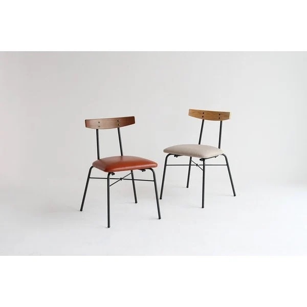 ダイニングチェア 椅子 おしゃれ デスクチェア レザー ミッドセンチュリー レトロ 北欧 ファブリック チェア いす イス シンプル 座面高さ44cm