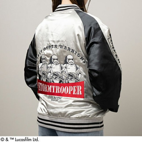 丸眞(マルシン) スカジャン(L) スター・ウォーズ シルバーガラクティック　男女兼用 キャラクター キャラジャン CHARAJAN 　2535035200