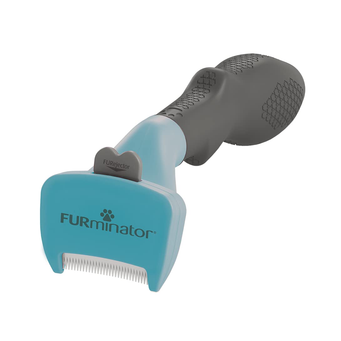 【キャンペーン実施中】FURminator(ファーミネーター) 小型猫 S 長毛種用 ペット ブラシ 獣医師監修 ヘアボール(毛球症)対策 肌に優しくアンダーコート除去 ボタンを押して抜け毛が簡単に取