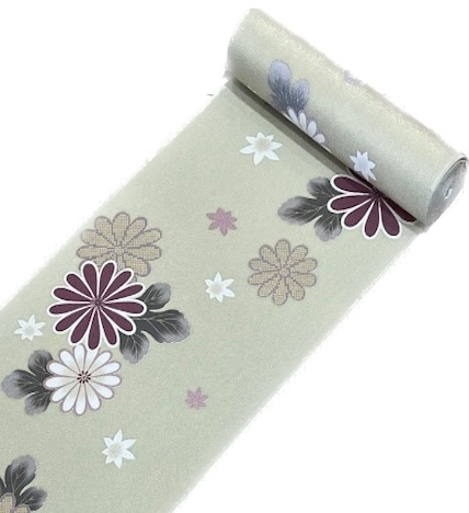 小紋 鬼しぼ縮緬 大菊輪 京友禅 [komon021]