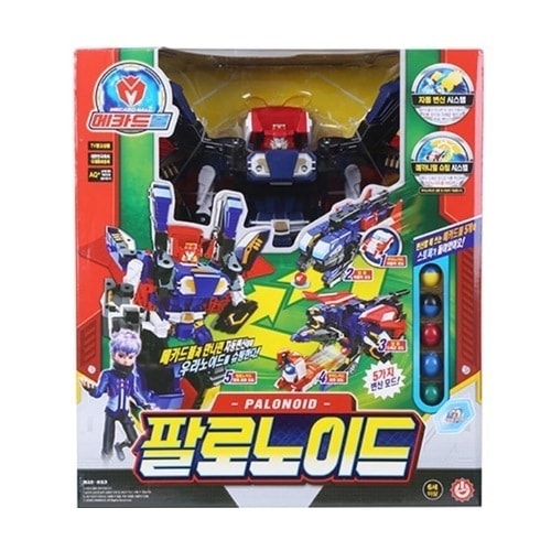 メカードボール/パロノイド/5段変身/ロボット/変身ロボット/合体ロボット/韓国アニメ/ターニングメカード