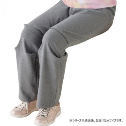 ケアファッション 座・ビューティフォーニットパンツ(婦人) グレー M 82093901