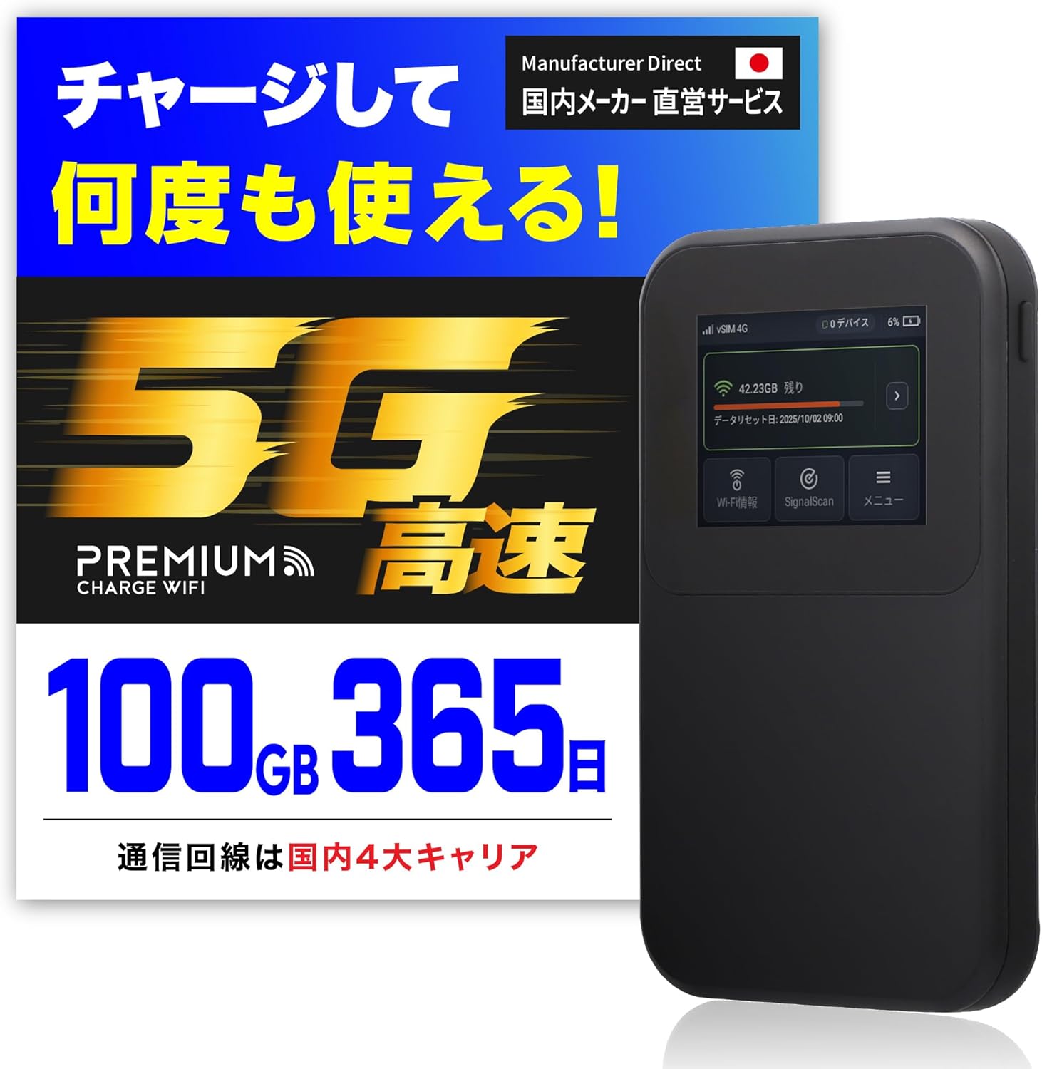 5G対応 wifi6対応 ポケットWiFi 5Gルーター モバイルWiFi 月額契約不要 モバイルルーター チャージ式wifi 買い切りwifi リチャージ式wifi プリペイドWi-Fi