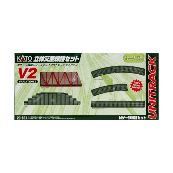 Kato 20-861 V2 Up & Down Elevated Oval Variation Pack 並行輸入品