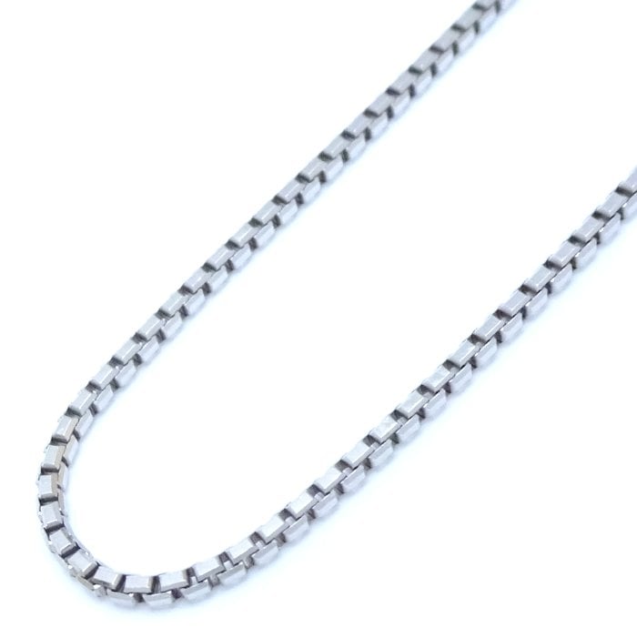 ベネチアン チェーン ネックレス 40cm 4.8グラム Pt850プラチナ/75483【中古】