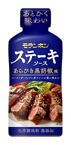 モランボン ステーキソース あらびき黒胡椒味 225g*10本 4,613円