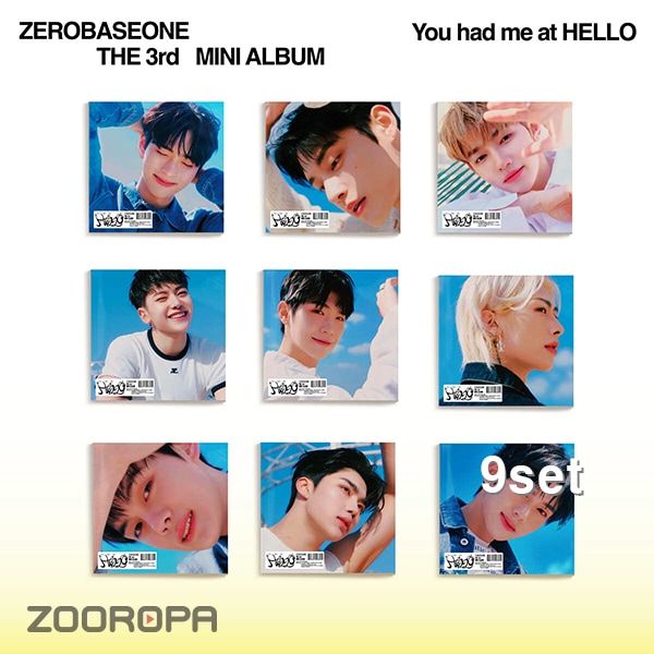 [9종세트] 제로베이스원 ZEROBASEONE You had me at HELLO 미니앨범 3집 DIGIPACK ver 14,609円