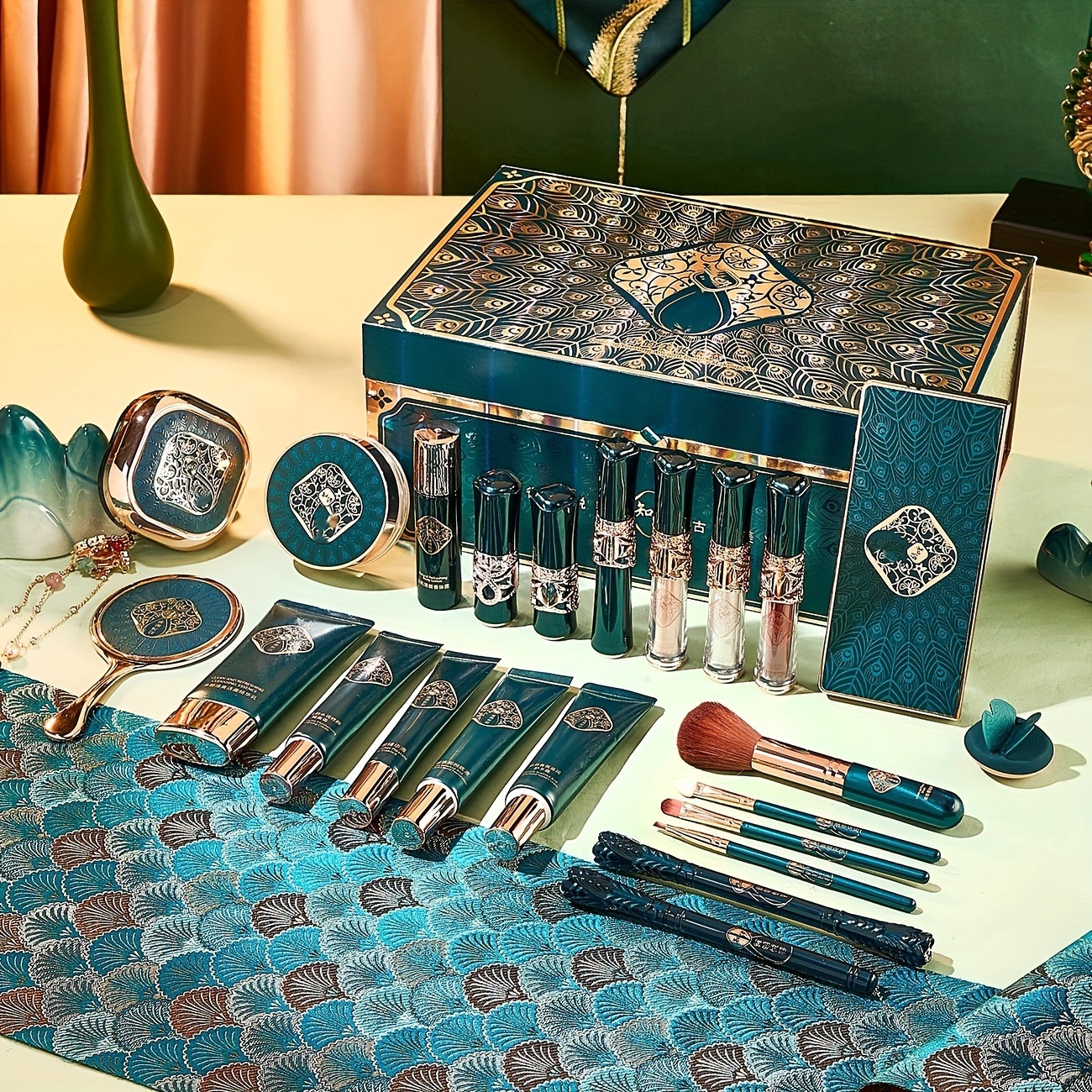 バレンタインデーの誕生日プレゼントのメークアップセット23点セットの高級メークアップセットのスキンケアセットは植物スクワランを含みます