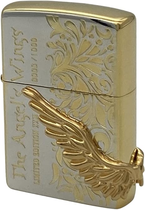 【限定ZIPPO】 2023 エンジェルウイング シルバー＆ゴールド 1000個限定 金 銀 人気 限定ジッポ プレゼント おしゃれ レア 羽ジッポ 翼 鏡面加工