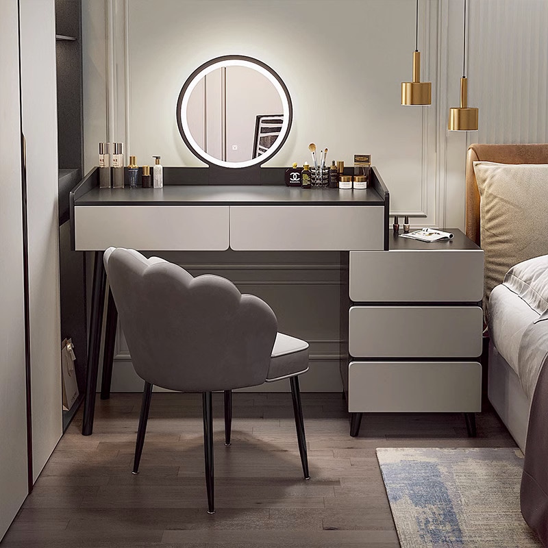 ライトラグジュアリードレッシングテーブルベッドルームモダンなシンプルメイクテーブルスモールインスタイル新しいインターネットセレブのドレッシングテーブル