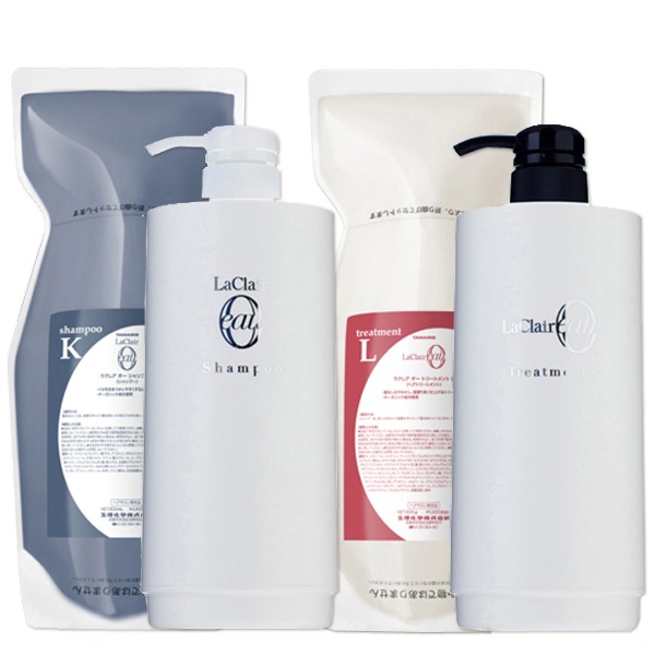 ラクレア オー シャンプーKクセゲ600mL+トリートメントLラッシュ600g+各専用ディスペンサー