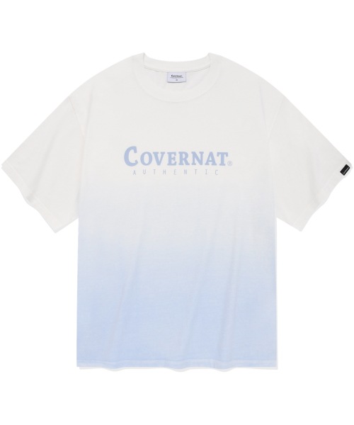 カバーナットダイイングオーセンティックロゴ Tシャツライトブルー