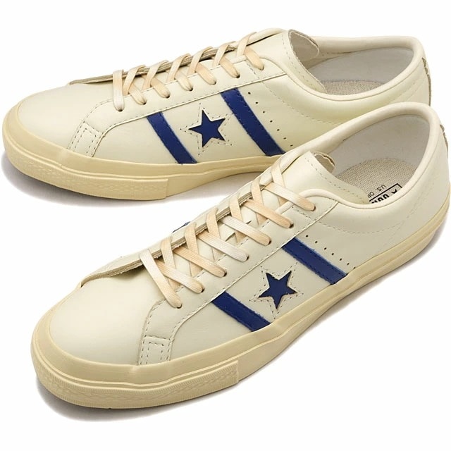 スニーカー スターアンドバーズ US レザー [35200730] STAR＆BARS US LEATHER メンズレディース 靴 シューズ OFF-WHITE/BLUE