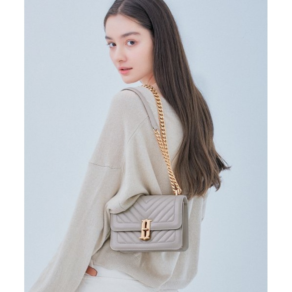 ジェスティーナ (ジェスティーナ) ジョエルキルティング SM チェーンショルダーウォー (JHNCHA9AF700WH010)