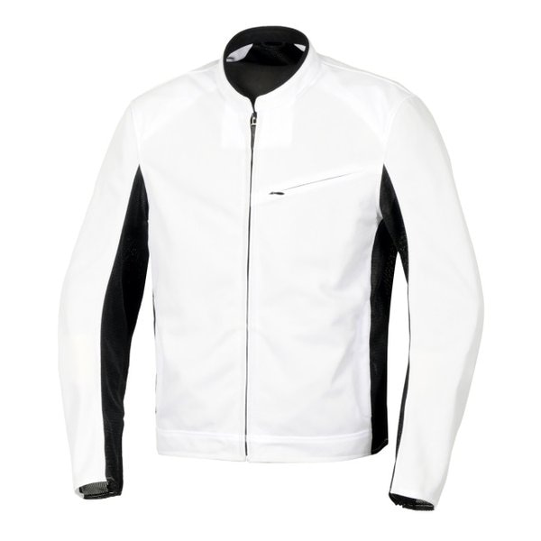 バイク用 春夏 フラックスベントジャケット ホワイト/Lサイズ FJ-S221/WHITE/L