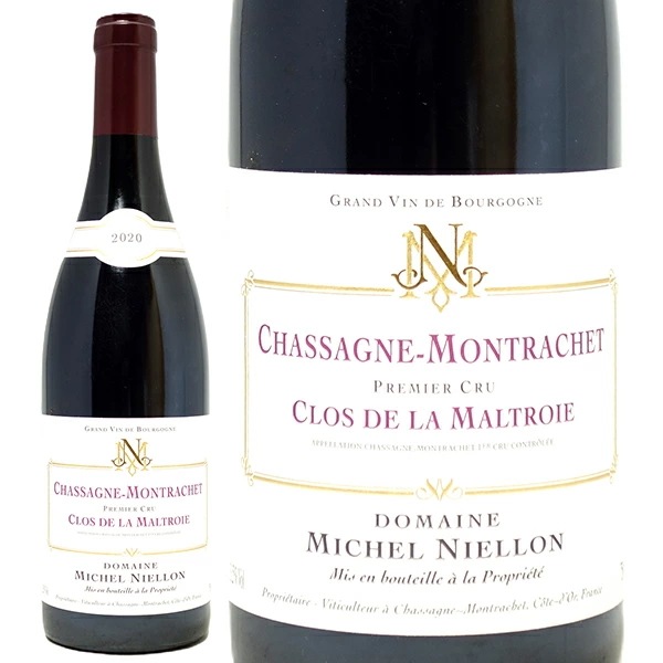 2020 シャサーニュ モンラッシェ プルミエ クリュ クロ ド ラ マルトロワ ルージュ 750ml ドメーヌ ミシェル ニエロン フランス 赤ワイン コク辛口 ^B0MNMM20^