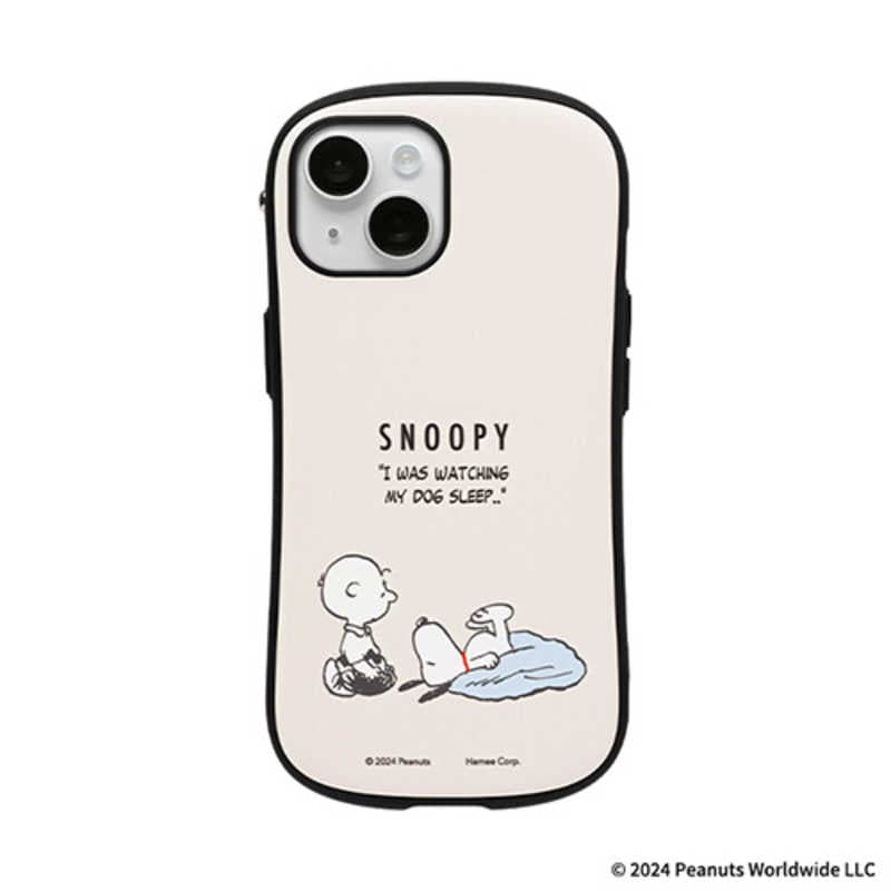 ［iPhone 15/14/13専用］PEANUTS/ピーナッツ iFace First Class MagSynq KUSUMI ケース くすみホワイト/ スリーピング　41-986493