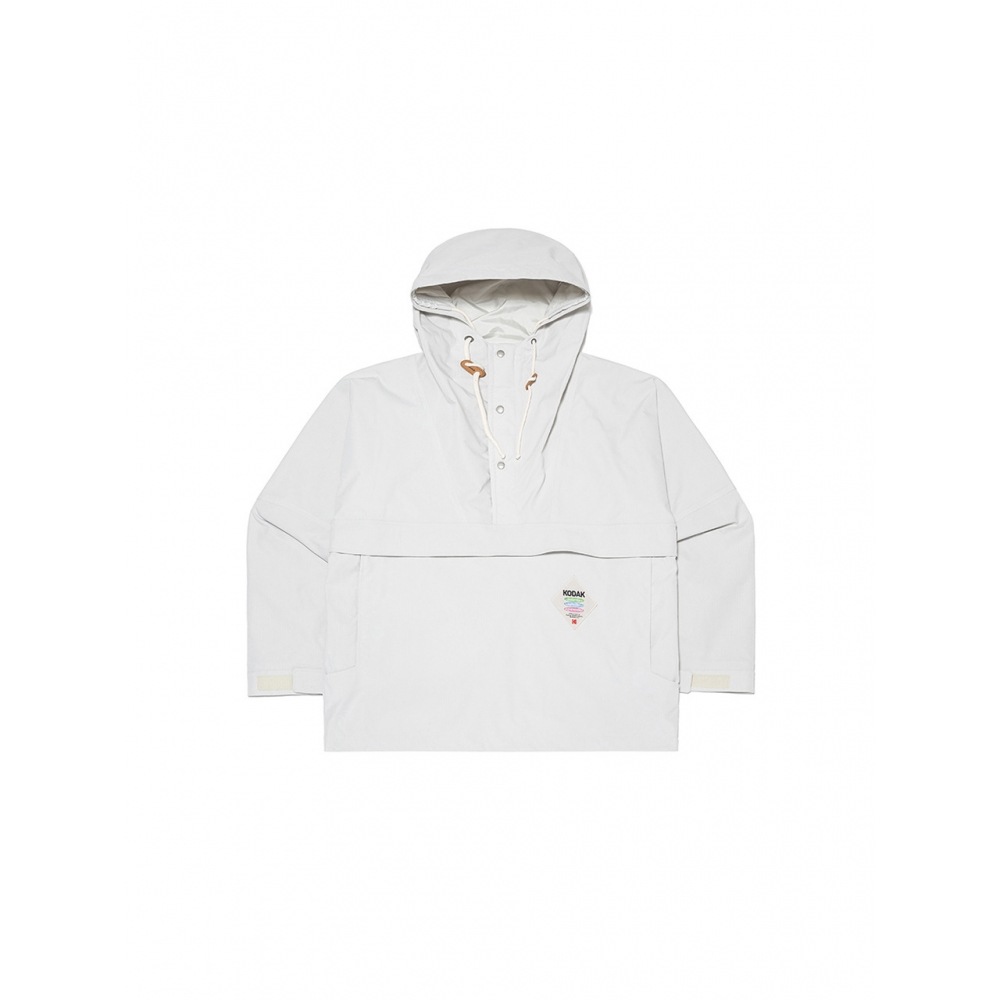 KODAK ApparelエッセンシャルロゴとペンフードアノラックIVORY