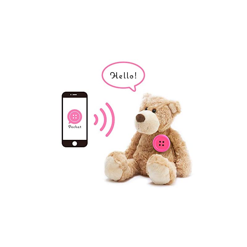新製品情報も満載 Pechat(ペチャット) ピンク ぬいぐるみをおしゃべりにするボタン型スピーカー英語にも対応 P0 おしゃぶり・歯固め