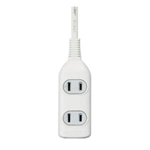 （まとめ）朝日電器 ELPA コード付タップ LPT-305NW 3個口／5m (×5セット)