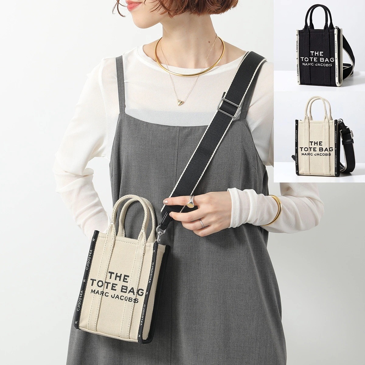 MARC JACOBS マークジェイコブス ミニバッグ THE JACQUARD MINI TOTE 2R3HCR027H01 レディース ジャガード フォンバ