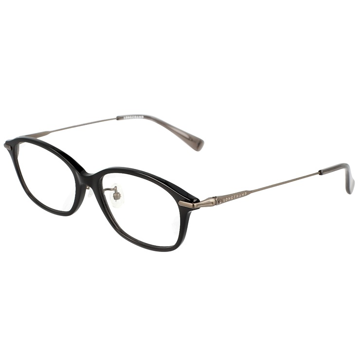 レディース メガネ lo2711lbj 001 眼鏡 ジャパンフィットモデル 女性用 かわいい おしゃれ スクエア ウェリントン 型 チタン βチタン コンビネーション フレーム 黒縁 黒ぶち