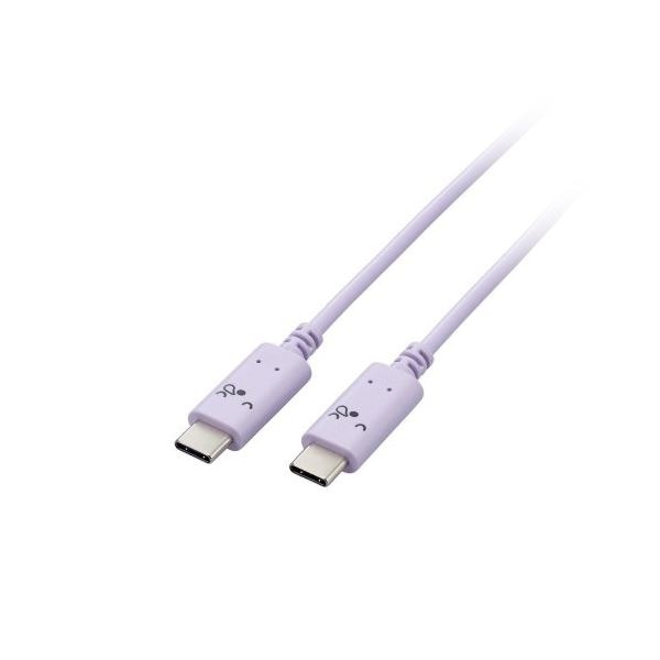 (5個セット) エレコム しろちゃんUSB Type-C（TM）ケーブル MPA-CCF10PUFX5